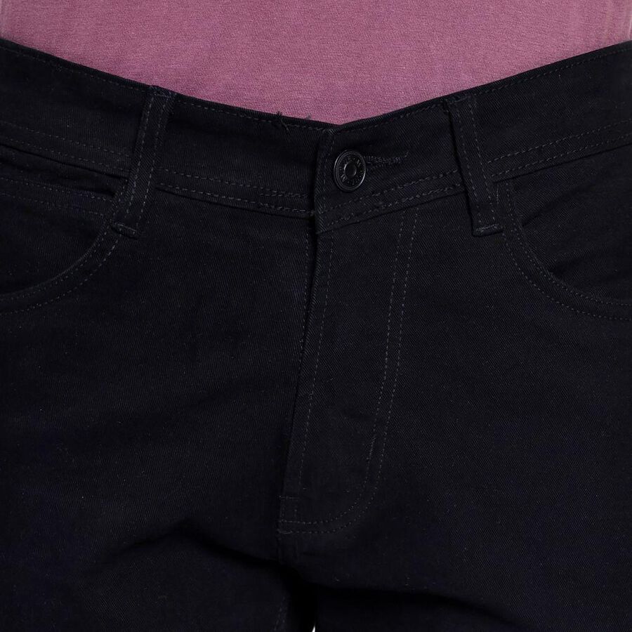 Men's Slim Fit Jeans , Black, large image number null
